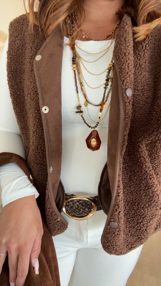 Gilet Maola Marron