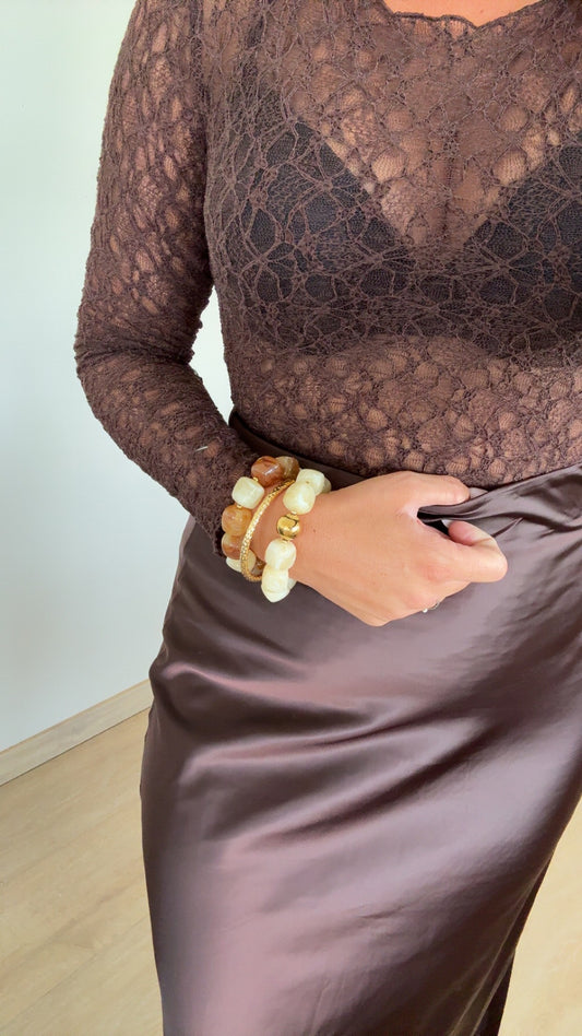 Haut dentelle Dora