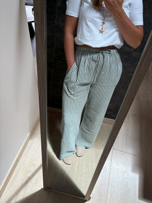 Pantalon Isia vert