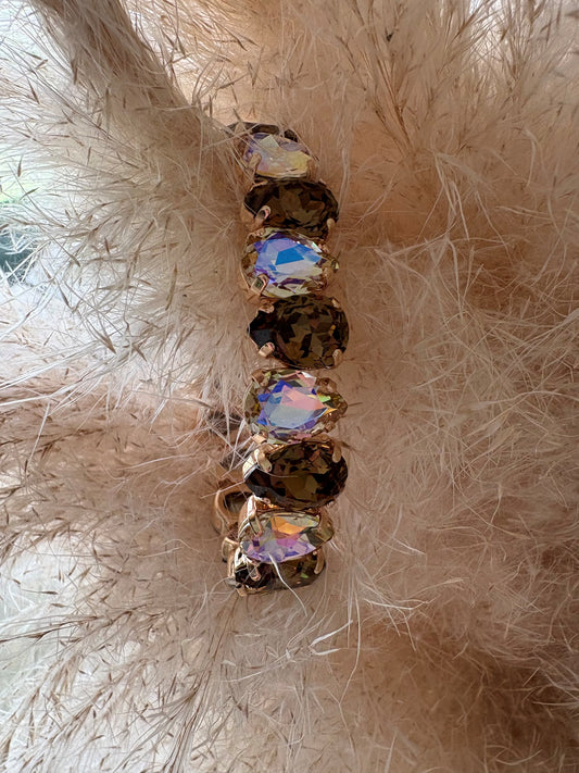 Bracelet Daphnée Marron/Champagne